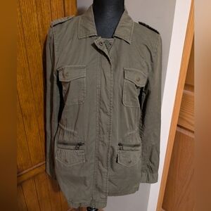 LILY ALDRIDGE FOR VELVET Army Green Jacket, Sz M, EUC!!!